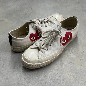 Converse Comme des Garcons Play x Chuck Taylor Men's Size 7 White 150207C - Used